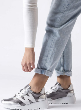 鱼蛋代购 WONDERS 西班牙产女休闲鞋松糕底双色E-6760 2025春夏款