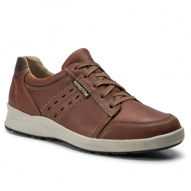 部分现货 mephisto马飞仕图男士系带商务休闲鞋运动皮 鞋vincente