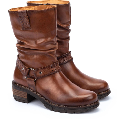 现货 西班牙Pikolinos派高雁女鞋2025年时尚商务中筒靴W1T-9590C1