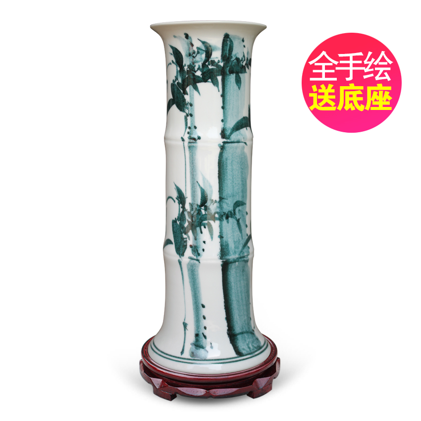 景德镇富贵竹加厚大号直筒装饰品