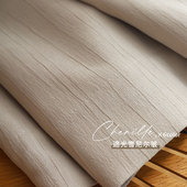 轻奢2022新款 布盒子新款 遮光雪尼尔皱布奶油色法式 客厅卧室ins风