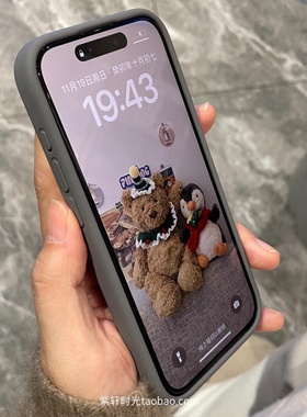 ins极简高级灰液态硅胶适用K50小米12s手机壳civi4pro软糯Q弹Turbo3红米note11pro碳灰色13T中性MIX4纯色K40s