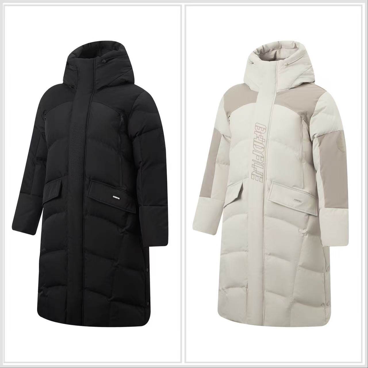 李宁长款羽绒服2025冬季新款BADFIVE男子宽松防水保暖外套AYMV125