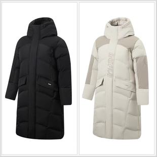 李宁长款羽绒服2025冬季新款BADFIVE男子宽松防水保暖外套AYMV125