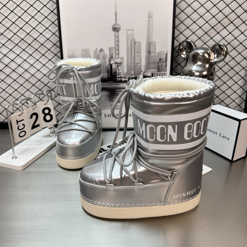 thumbnail for Northeast Snow Boots Women's 2025 New Winter 33 Size Warm Cotton Shoes Waterproof and Skiproof Floor Shoes Thickened Red