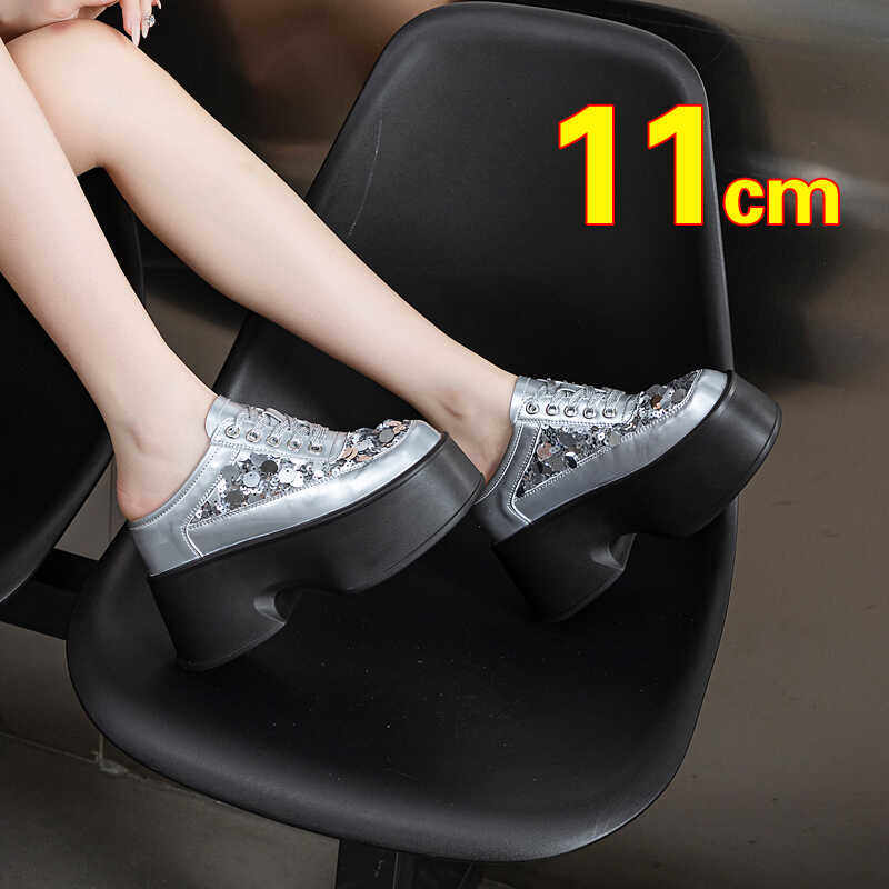 半包头拖鞋女夏季外穿厚底松糕一脚蹬懒人鞋超高跟凉拖无后跟女鞋