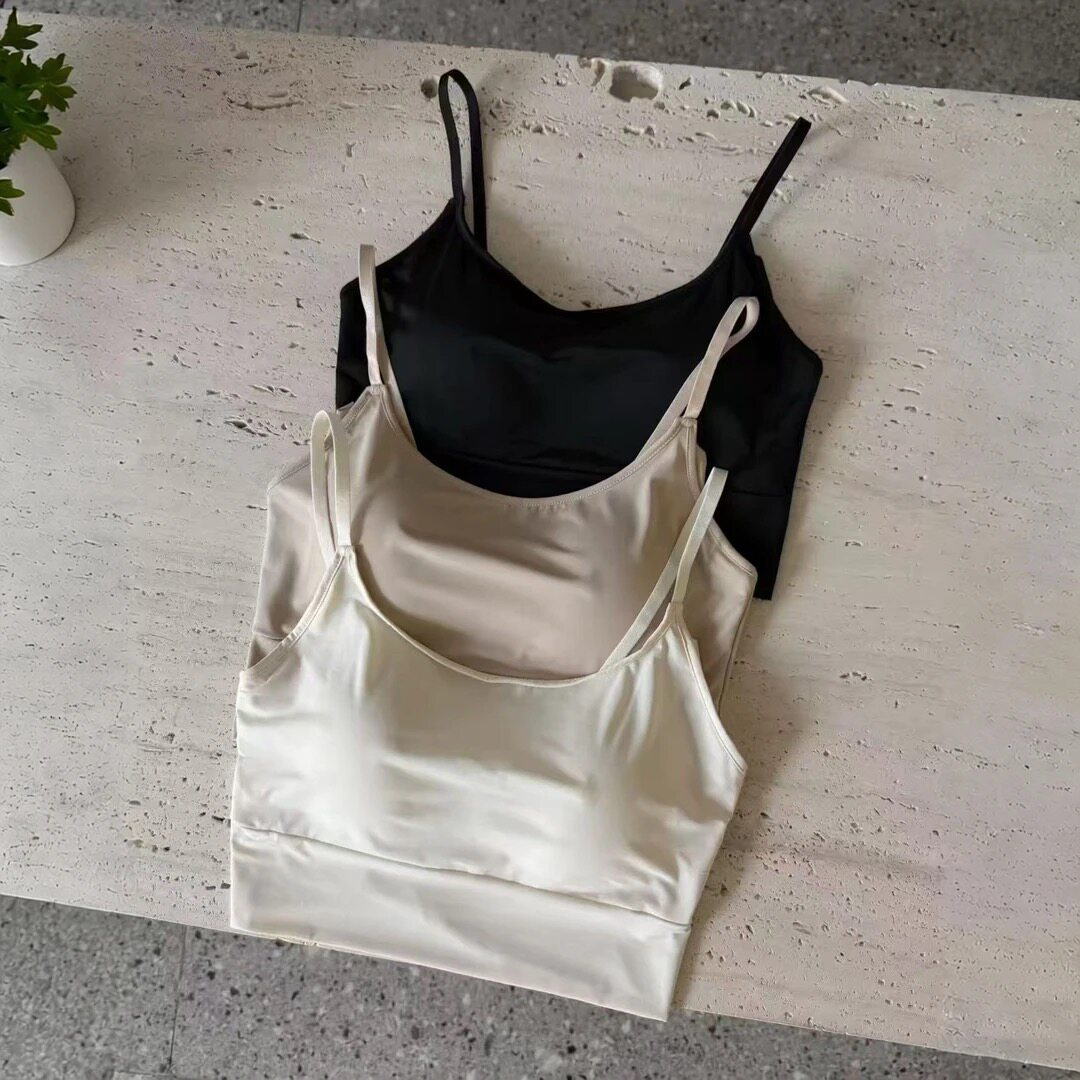 妍西家 诗歌兰女装26春夏款时尚百搭柔软透气美背抹胸吊带背心