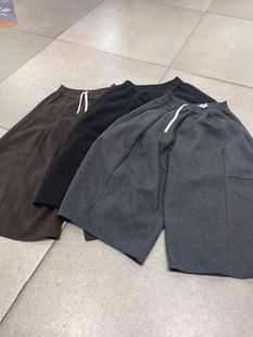 妍西家 Second 2nd25秋冬欧货时尚松紧腰遮肉洋气系带九分裤女潮