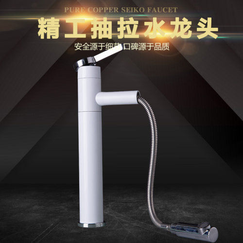 面盆冷热全铜卫生间抽拉龙头