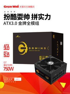 长城电源G7电源750w金牌电源3.0台式机全模组电源游戏电源pcie5.0