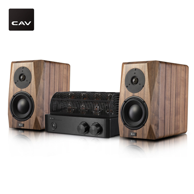 cav fl26 hifi发烧级音响胆机套装书架音箱木质高保真
