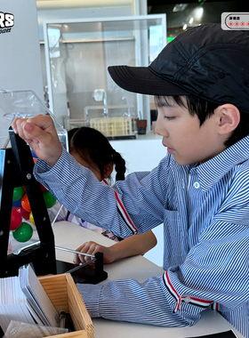 JAC梦想家童装◆经典回馈款~儿童蓝色条纹英伦风男女童衬衫外套