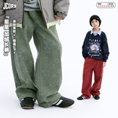 子儿童长裤 JAC梦想家童装 裤 一体绒裤 来自星星 加绒男女儿童工装