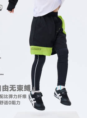 JAC梦想家童装◆城市户外~儿童速干假两件运动裤高弹男童训练长裤