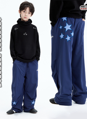 JAC梦想家童装◆城市户外风~软壳蓄热刺绣星星儿童加绒保暖长裤