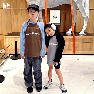 T美式 日系插肩儿童长袖 运动男童球服亲子 25新款 JAC梦想家童装