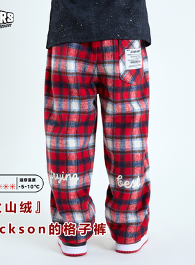 JAC梦想家童装◆26新年战服~Jackson红色羊毛格子裤软糯儿童长裤