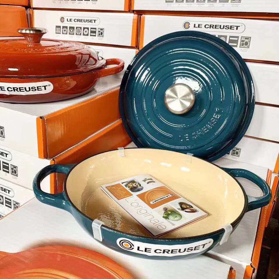 酷彩LeCreuset铸铁锅法国妈咪锅圆形海鲜锅奶锅汤锅炖锅珐琅锅在类目 厨房/烹饪用具, 烹饪用具, 锅具/煲/烧水壶, 煎锅/平底锅中 - 来自Buy2taobao.com提供专业的淘宝代购服务