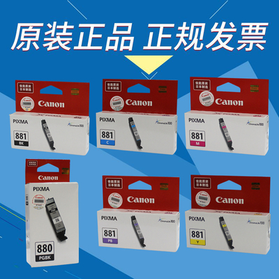 佳能PGI880BK黑色CLI-881BK/C/Y/M/PB TS8180TS9180TR8580 TS6180