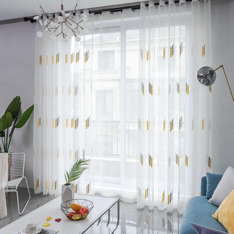 现代简约窗帘纱帘白纱透光阳台卧室飘窗隔断成品清仓特价窗纱