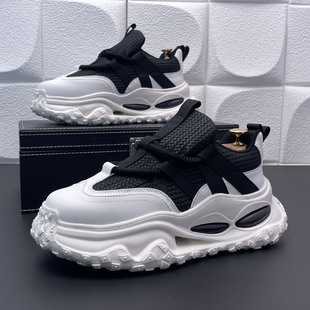 老爹鞋男士厚底冬季时尚百搭内增高运动休闲潮鞋个性百搭超火鞋子