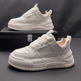 男鞋内增高个性小白鞋男冬季新款时尚运动休闲鞋时尚百搭厚底板鞋