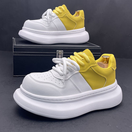 春季新款时尚内增高面包鞋