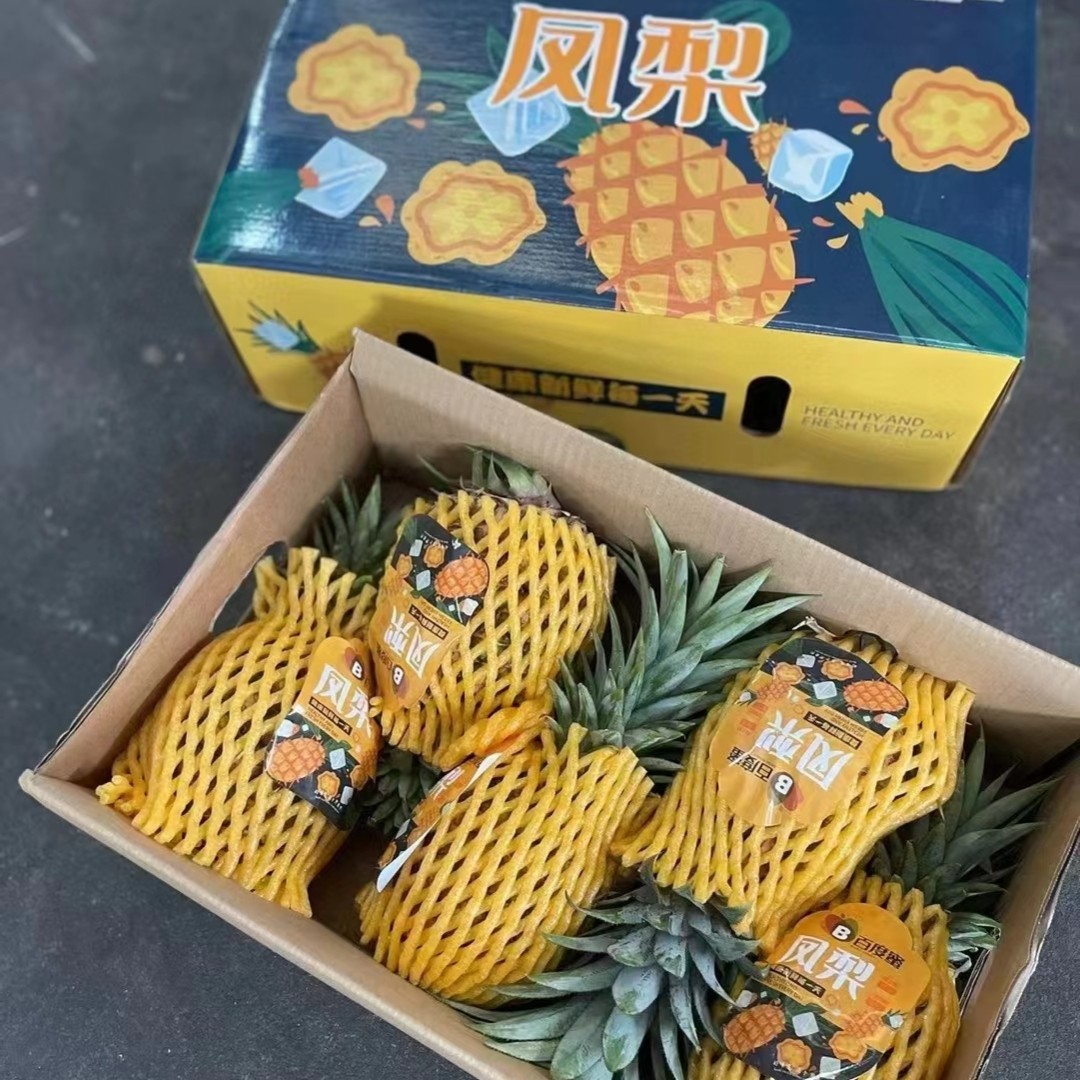 海南金钻凤梨当季新鲜手撕无眼大小豆奶香水菠萝热带水果5个10斤