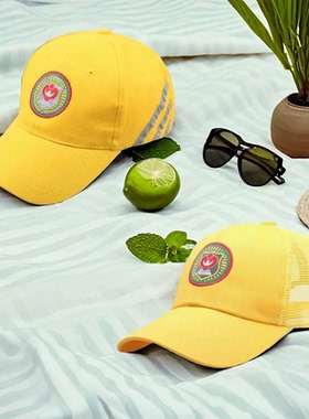 儿童安全小黄帽夏季遮阳防晒棒球帽子学校团体暑期出游中小学生帽