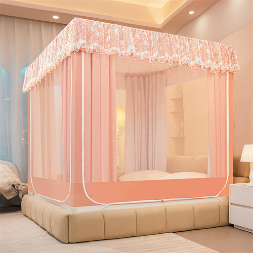 遮光蚊帐防蚊床幔床帘少女全封闭