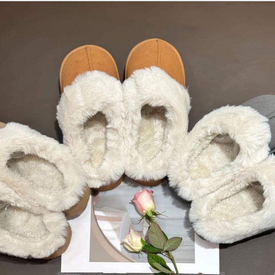 走RI本！好货分享！2024秋冬情侣厚底加绒棉拖鞋保暖毛毛居家拖鞋