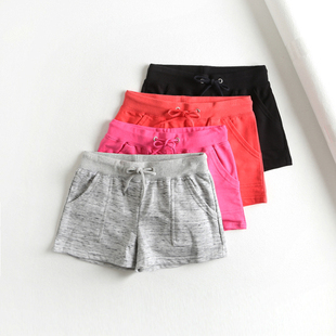 感恩款 想起我的青春！外贸女装 夏新款纯色抽绳毛圈运动休闲短裤