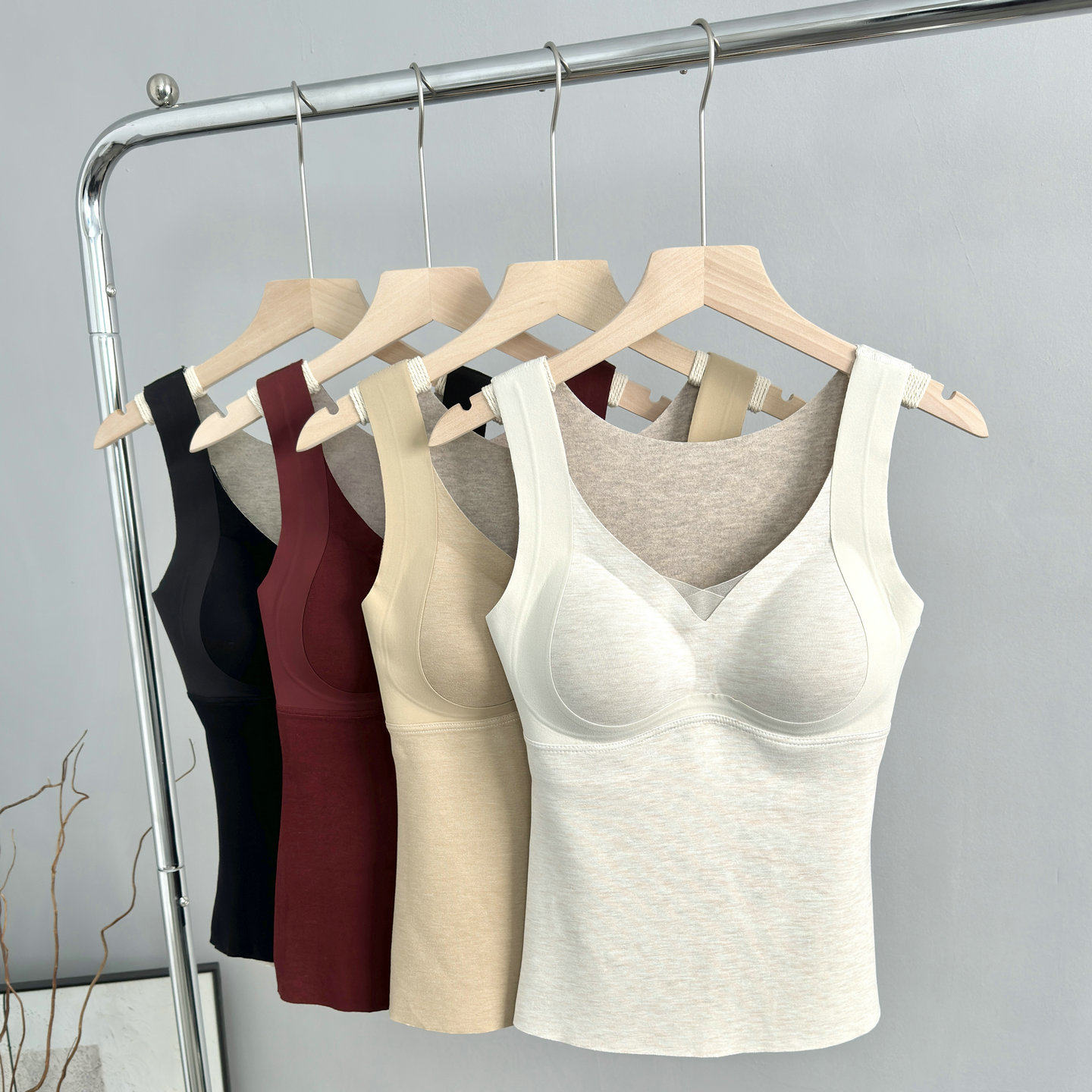 福利！桑蚕丝羊绒保暖背心女！2025秋冬自带胸垫吊带内搭上衣内衣,女士内衣/男士内衣/家居服,保暖背心,淘宝优惠券,粉丝福利购,淘宝优惠卷