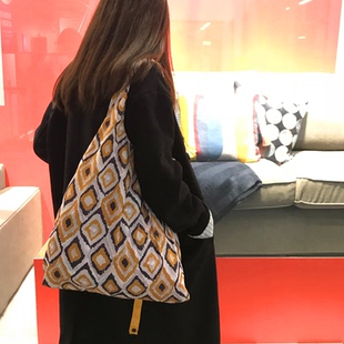 uutao折叠环保购物袋轻便逛街单肩手提布包健身休闲大容量妈咪包