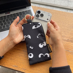 uutao原创自制便携手机包可挂包上 太阳眼镜收纳袋子墨镜保护布套