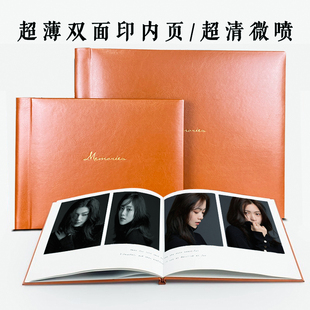 相册定制婚纱照儿童写真照片打印制作影楼环保超薄软页影集纪念册