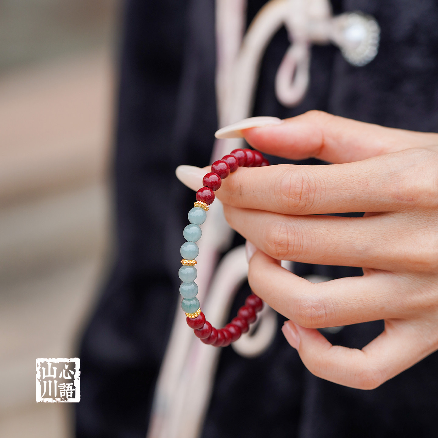 马年本命年朱砂红绳转运手串