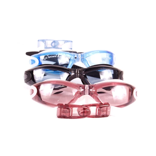 Прозрачный плавательный аксессуар без запотевания стекол, водонепроницаемые модные очки для плавания