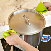 加厚创意硅胶防烫手夹碗夹盘夹厨房隔热取盘夹碗器烘焙烤箱用手夹