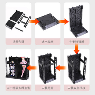 YAMADA进口高达格纳库HG/RG展示台模型收纳架卡通动漫人物收纳盒