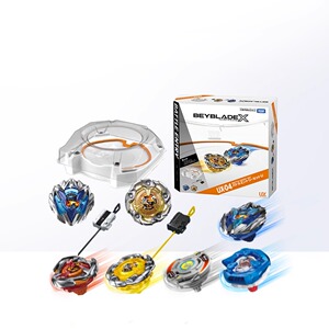 多美beyblade爆旋陀螺BX青翼白虎霸旋陀螺战斗盘发射器男女孩玩具