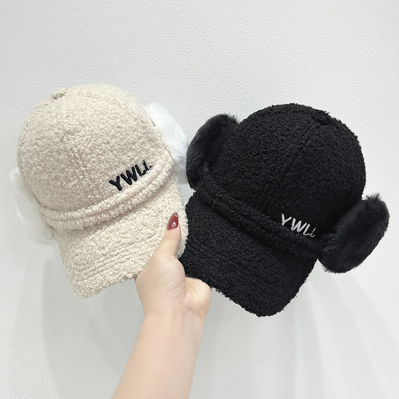 空顶帽逛街休闲女生秋冬弯檐刺绣