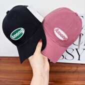 显脸小鸭舌帽情侣遮阳 春夏季 新款 字母刺绣软顶棒球帽子女百搭韩版