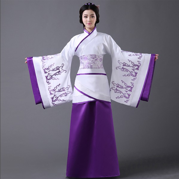 清库存处理汉服女改良儒裙中国风古装古筝仙女学生毕业演出服绣花