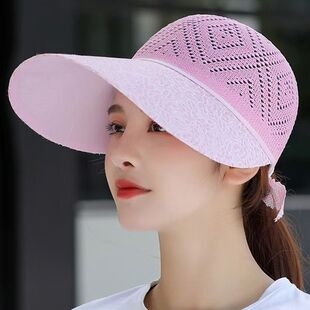 大沿遮阳帽骑车遮脸时尚百搭可折叠凉帽子太阳帽女大帽檐夏季防晒