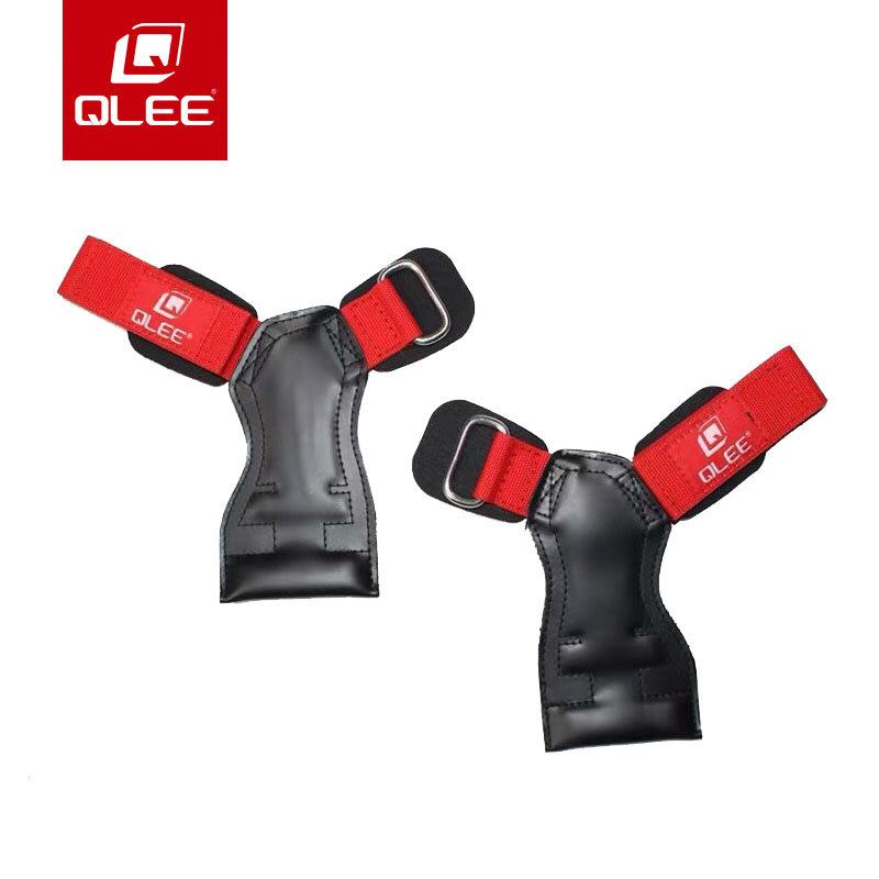 QLEE护掌助力带1281硬拉健身男女单杠引体向上辅助运动拉背握力带