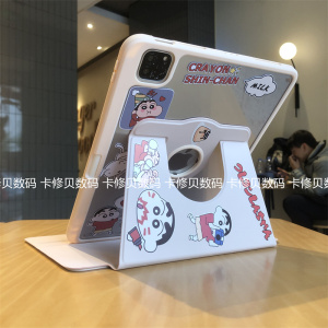 可爱360度旋转亚克力适用三星TabA9+保护套A7/A8带笔槽S9FE防弯S8PLus/S7/S6lite卡通12.4寸8.7/11英寸平板壳