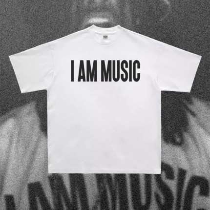 踢恩踢 IAMMUSIC PLAYBOI CARTI美式嘻哈复古宽松短袖纯棉T恤tee