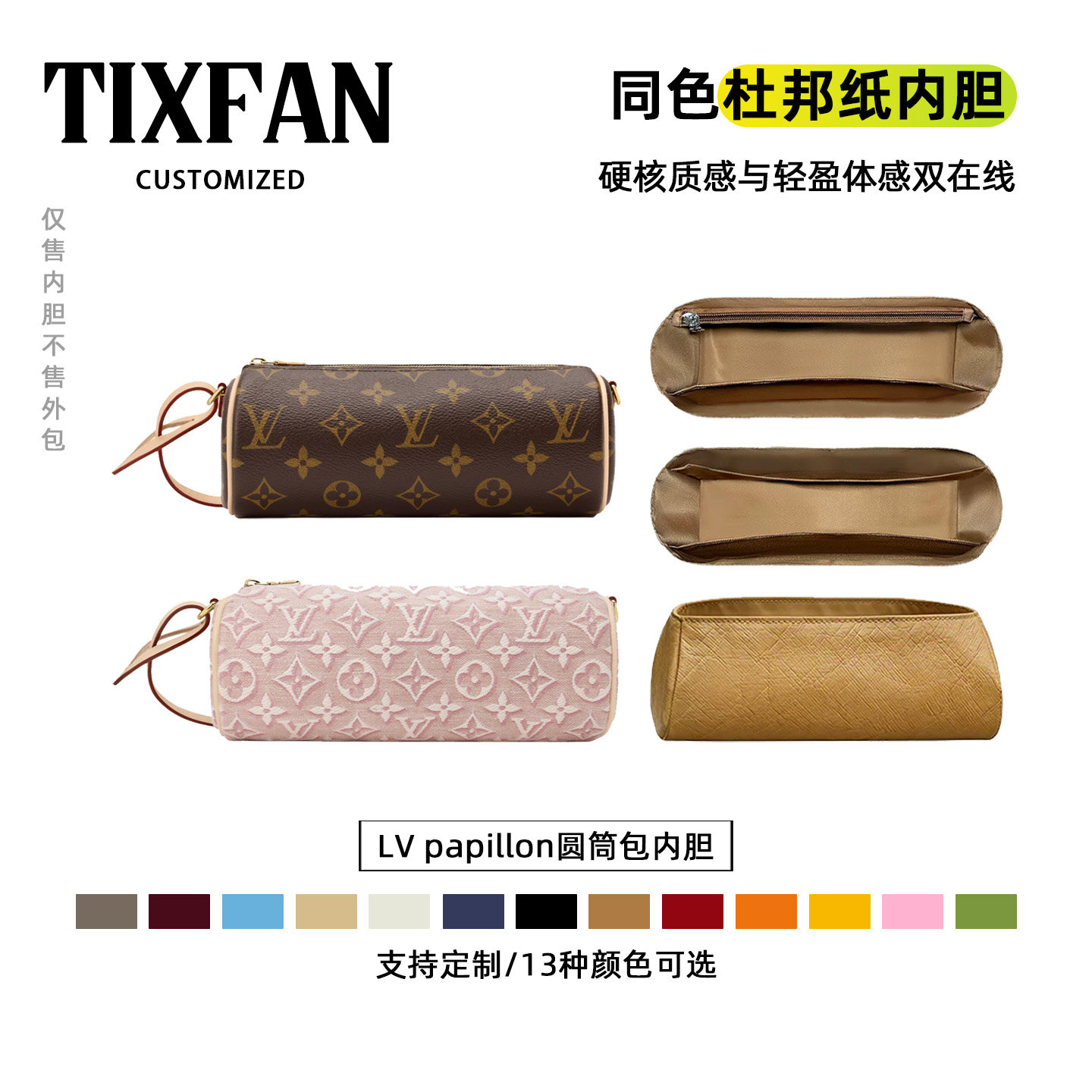 适用于LV圆筒包内胆包图片