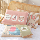 八层纯棉加厚儿童枕巾新款 60卡通幼儿园宝宝全棉纱布枕头盖巾